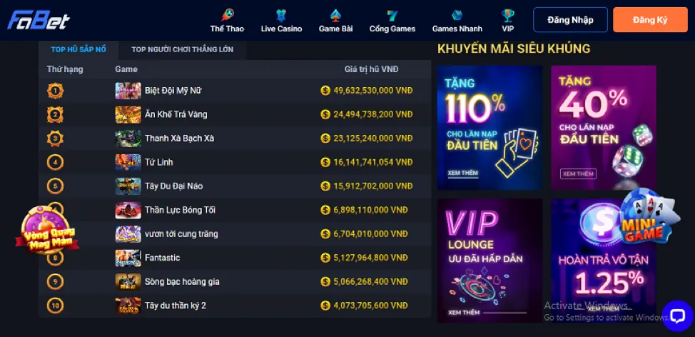 Hình ảnh quảng bá các chương trình khuyến mãi hấp dẫn tại 32win